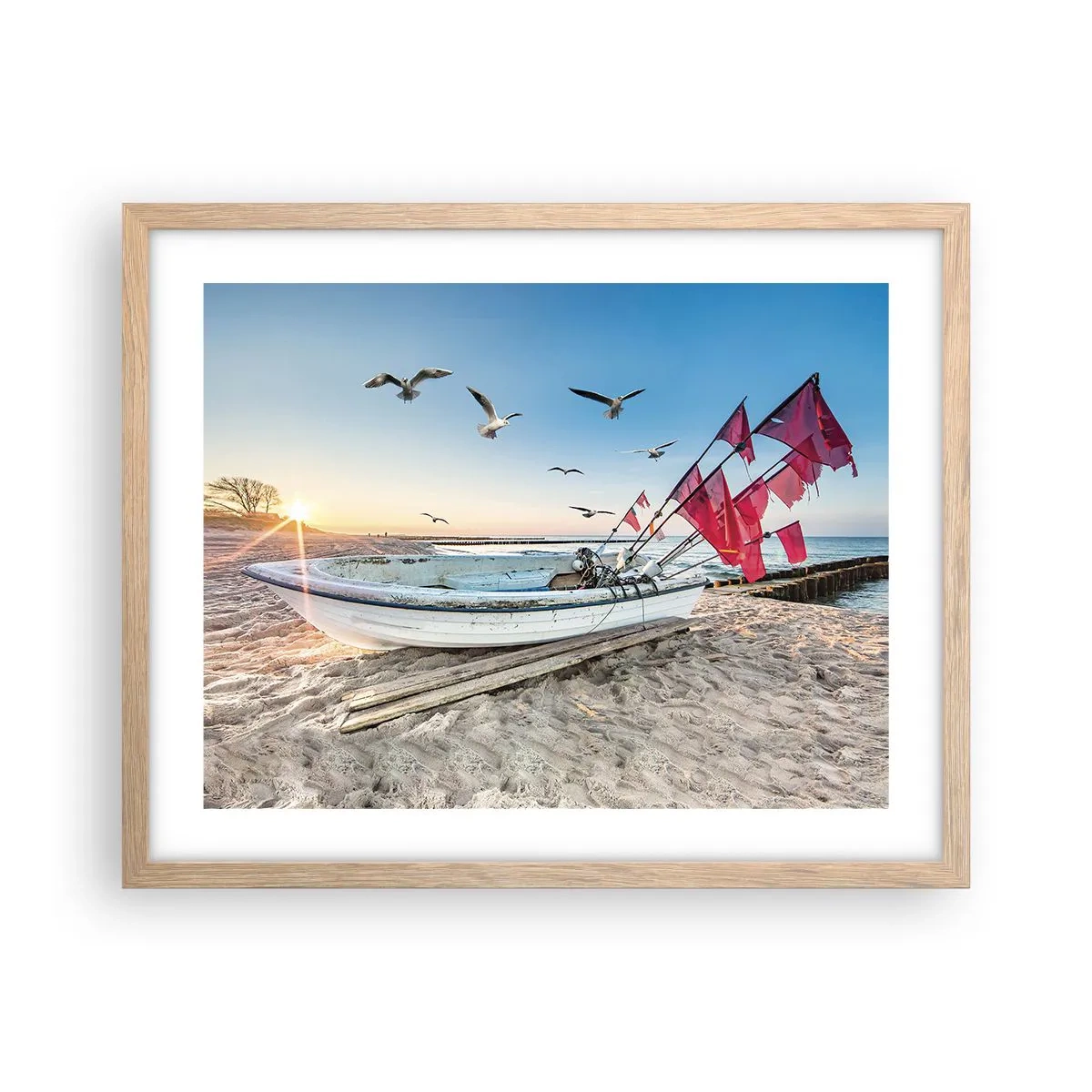 Poster in light oak frame - Deserved Rest - 50x40 cm