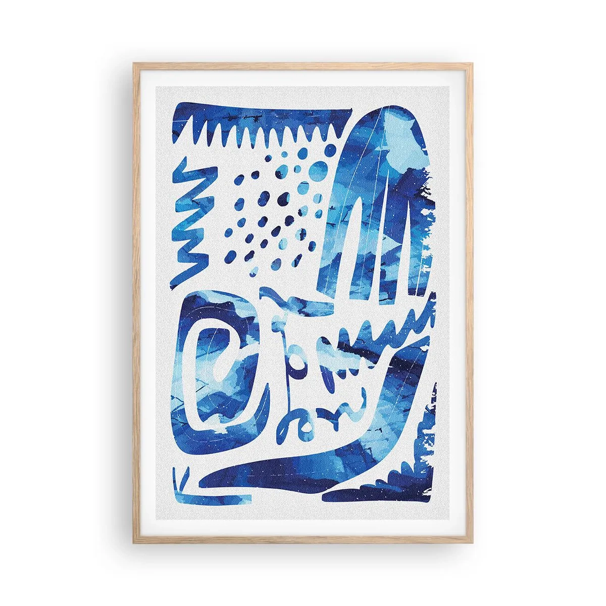 Poster in light oak frame - Return to the Roots - 70x100 cm