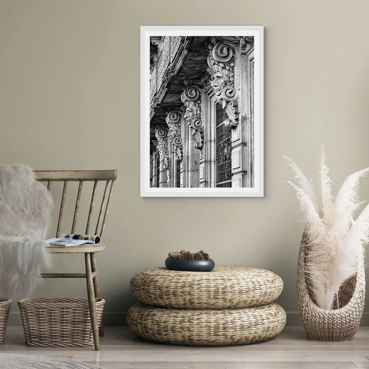 Poster in white frmae - Amazing Barcelona - 61x91 cm