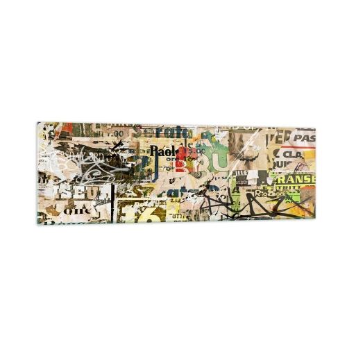 Glass picture - So Much Is Going on - 160x50 cm