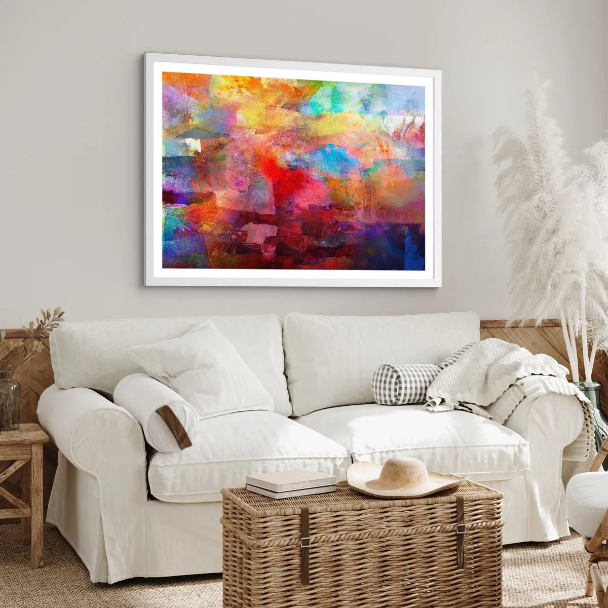 Poster in white frmae - Looking inside the Rainbow - 40x30 cm