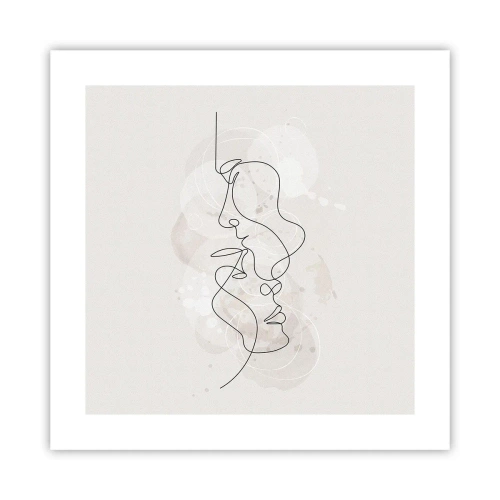 Poster - Tangled up in an Embrace - 40x40 cm