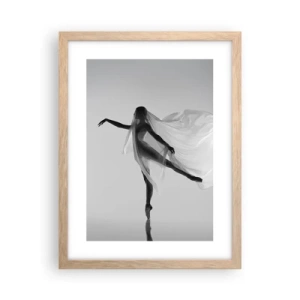 Poster in light oak frame - Lightness and Grace - 30x40 cm