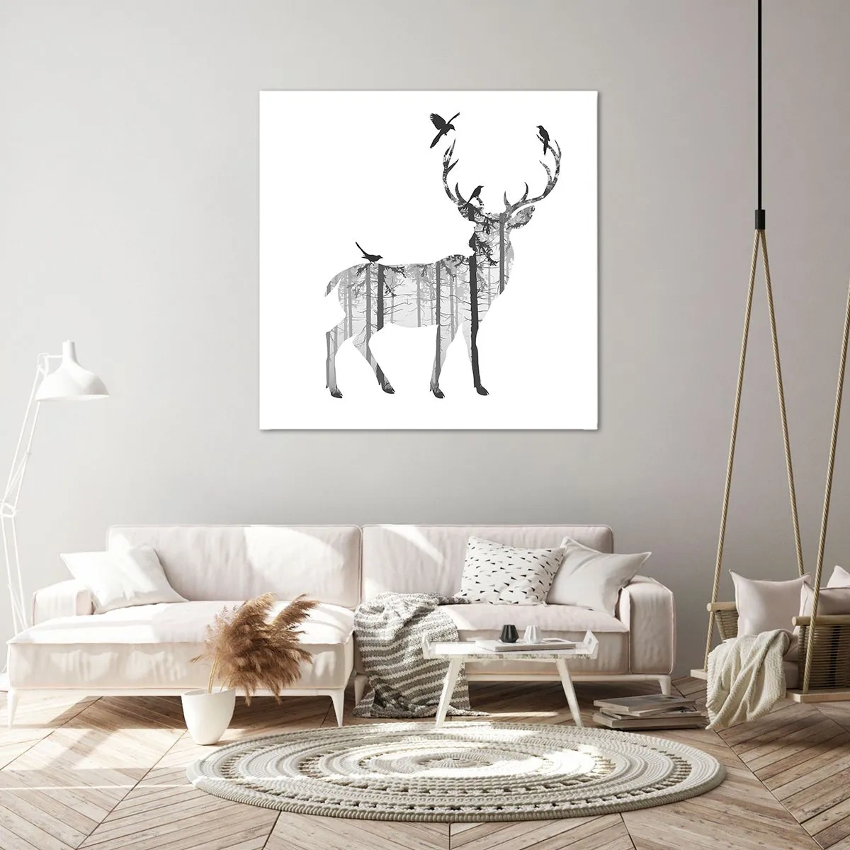 Canvas picture - Good Spirit of a Forest - 40x40 cm