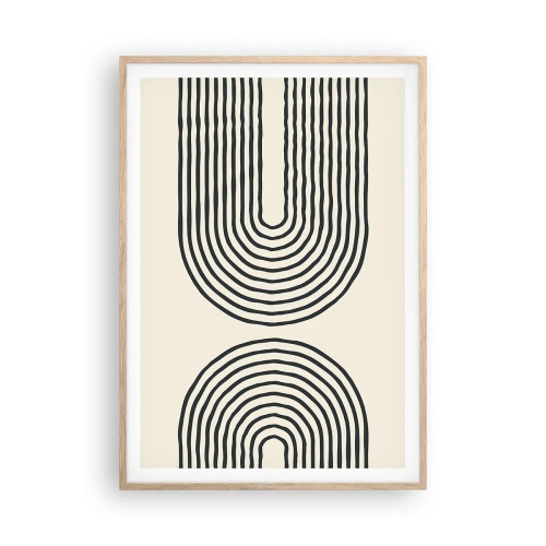 Poster in light oak frame - In One Moment… - 70x100 cm