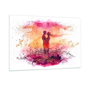Glass picture - One Heart! It Is All I Need… - 120x80 cm