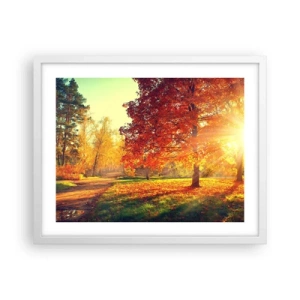 Poster in white frmae - Ginger Is Beautiful - 50x40 cm