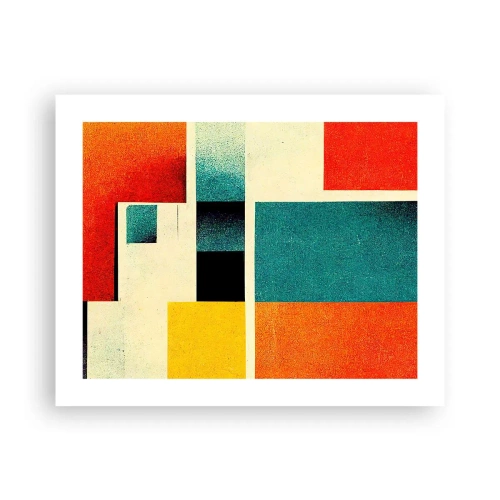 Poster - Geometric Abstract - Good Energy - 50x40 cm