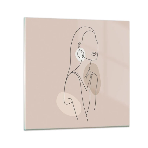Glass picture - Icon of Girlhood - 40x40 cm