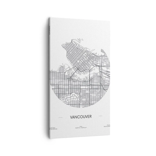 Canvas picture - Anatomy of Vancouver - 45x80 cm