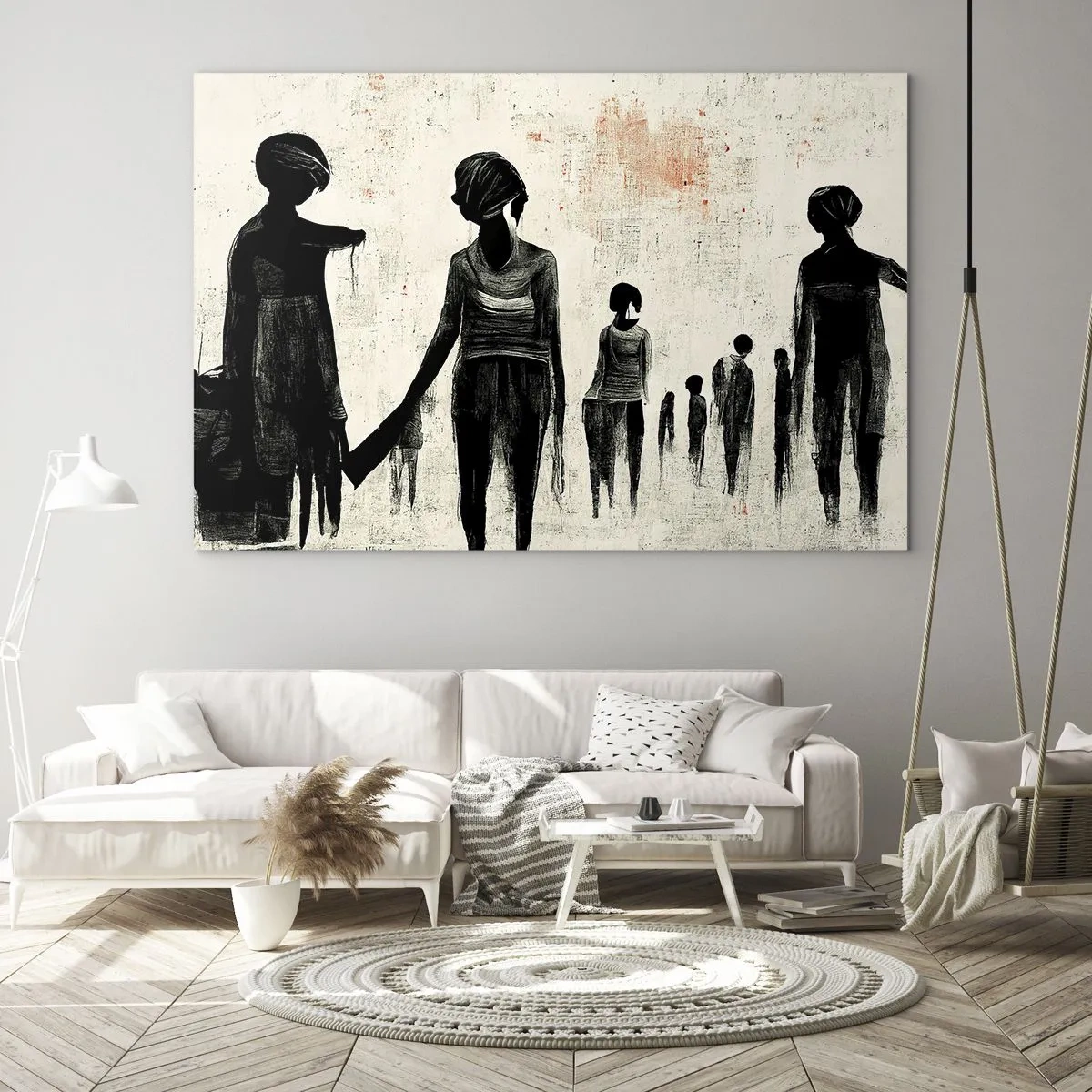 Glass picture - Against Solitude - 100x70 cm