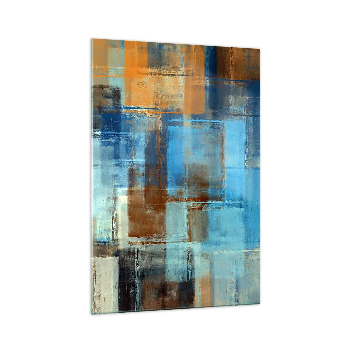 Glass picture - Through Blue Curtain - 70x100 cm