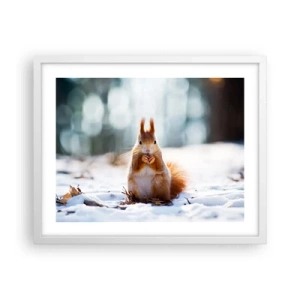 Poster in white frmae - What Are You Looking at? - 50x40 cm