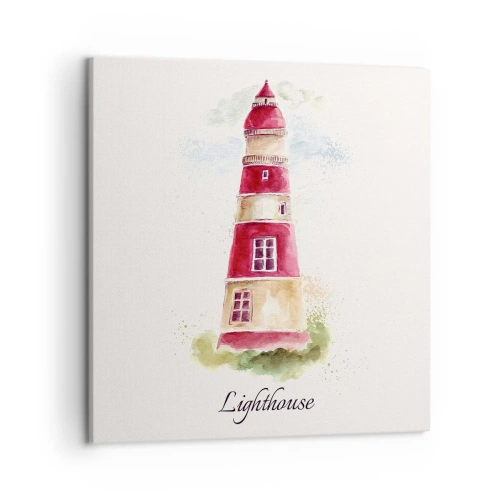 Canvas picture - Around It the Weather Is Always Nice - 50x50 cm