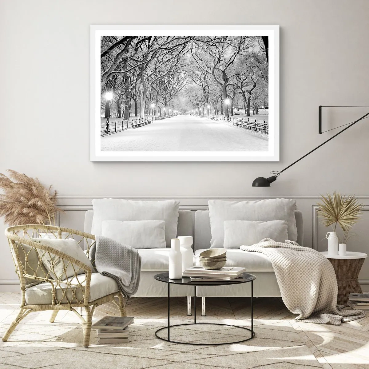 Poster in white frmae - Four Seasons: Winter - 40x30 cm