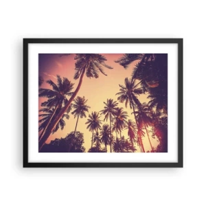 Poster in black frame - Tropical Variation - 50x40 cm