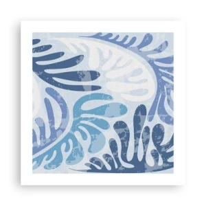 Poster - Blue Ferns - 50x50 cm