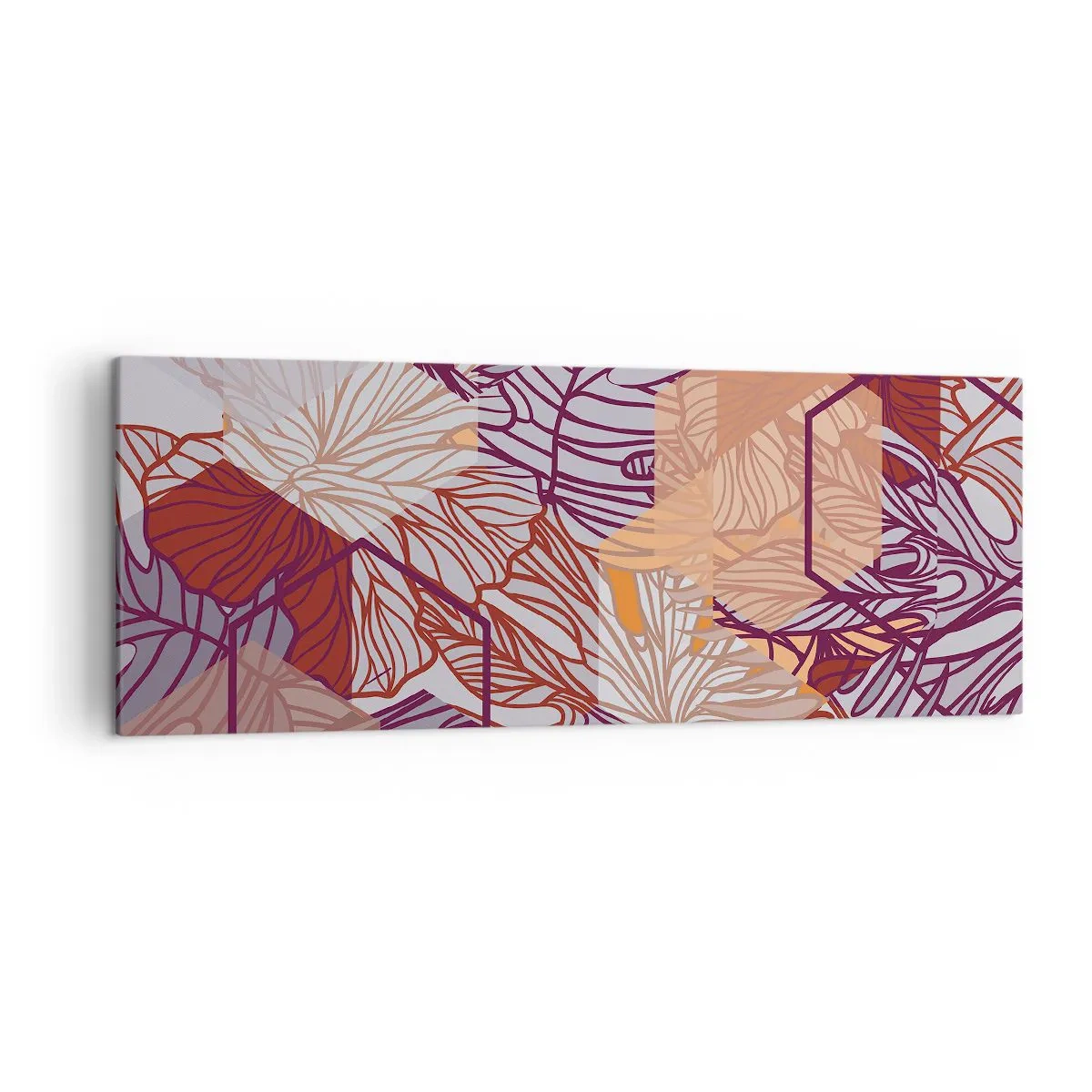 Canvas picture - Impossible Union of Geometry and Nature - 140x50 cm