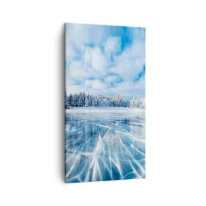 Canvas picture - Dazling and Crystalline View - 45x80 cm