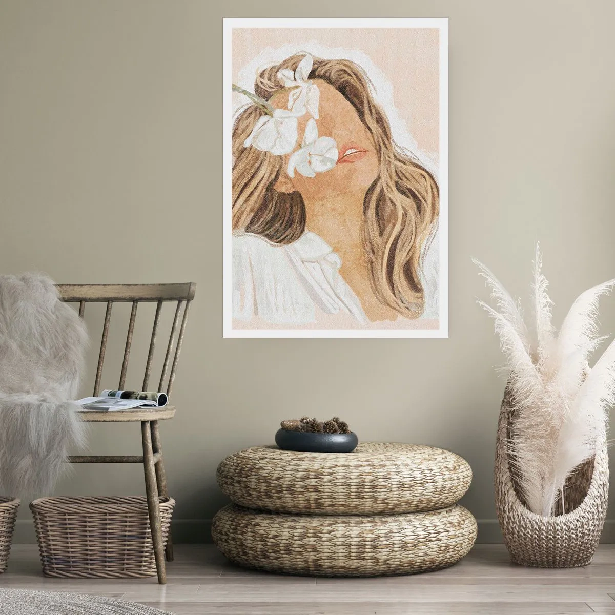 Poster - In Elation Among Flowers  - 61x91 cm