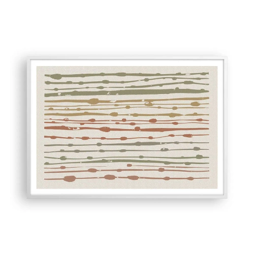 Poster in white frmae - Musical Colour Notation - 100x70 cm