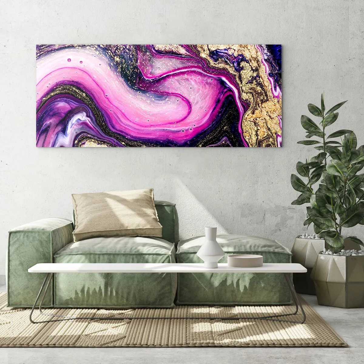 Glass picture - Behind the Scenes - 120x50 cm