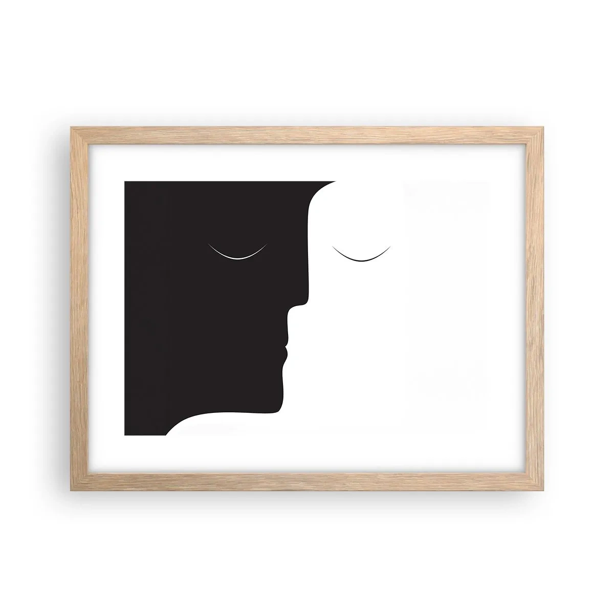 Poster in light oak frame - Unity of Opposites - 40x30 cm