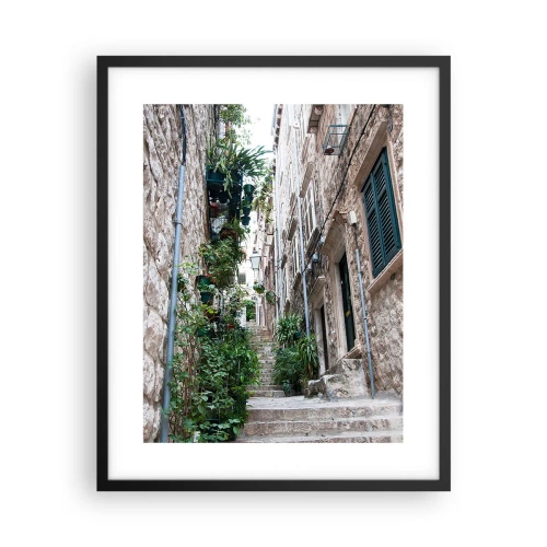 Poster in black frame - Charm of Old Town - 40x50 cm