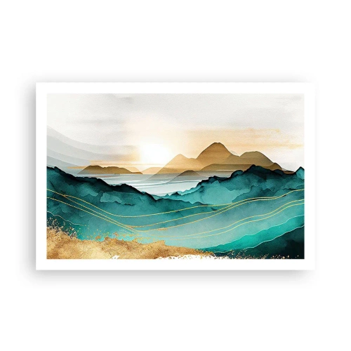 Poster - On the Verge of Abstract - Landscape - 91x61 cm