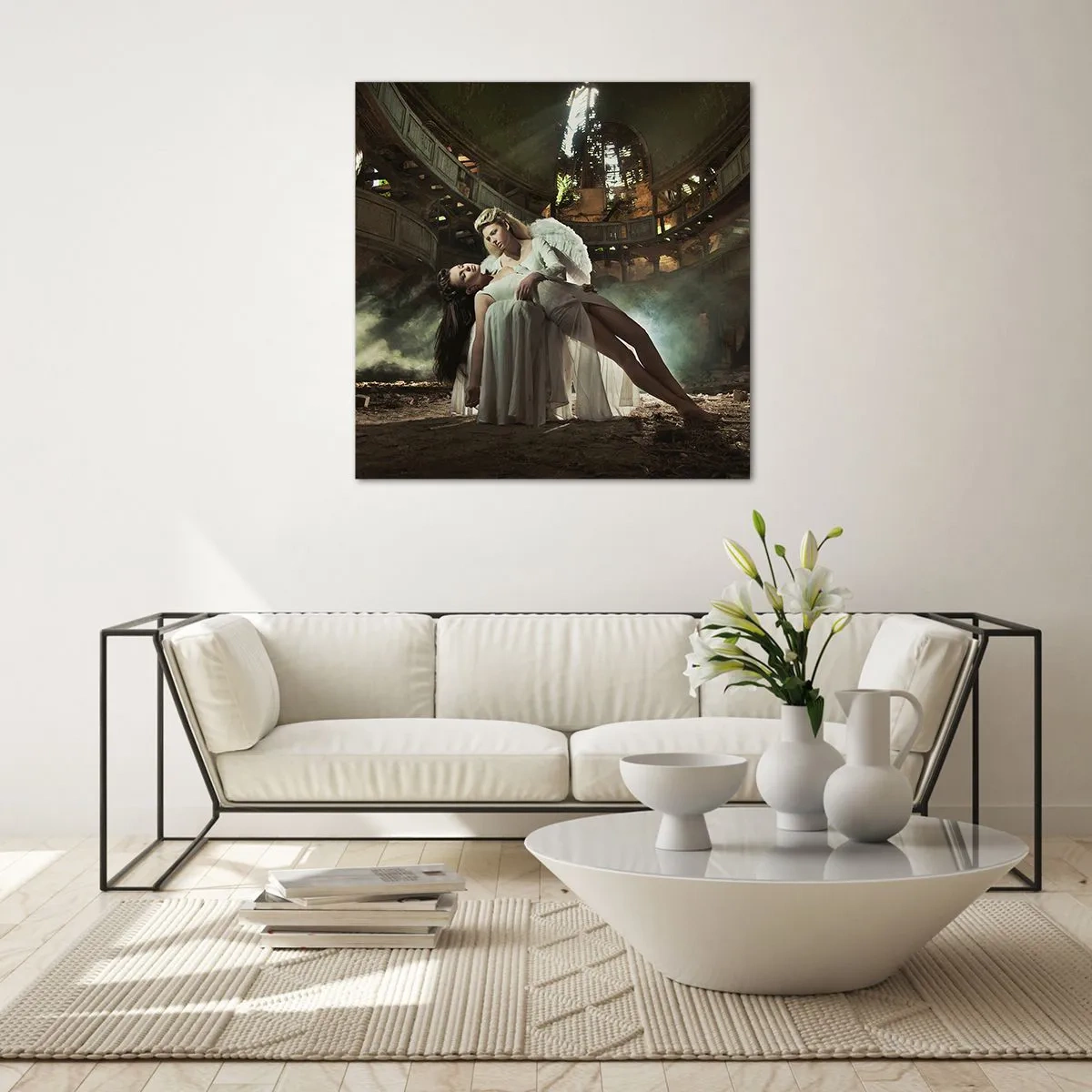 Glass picture - Spirit of Old Theatre - 60x60 cm
