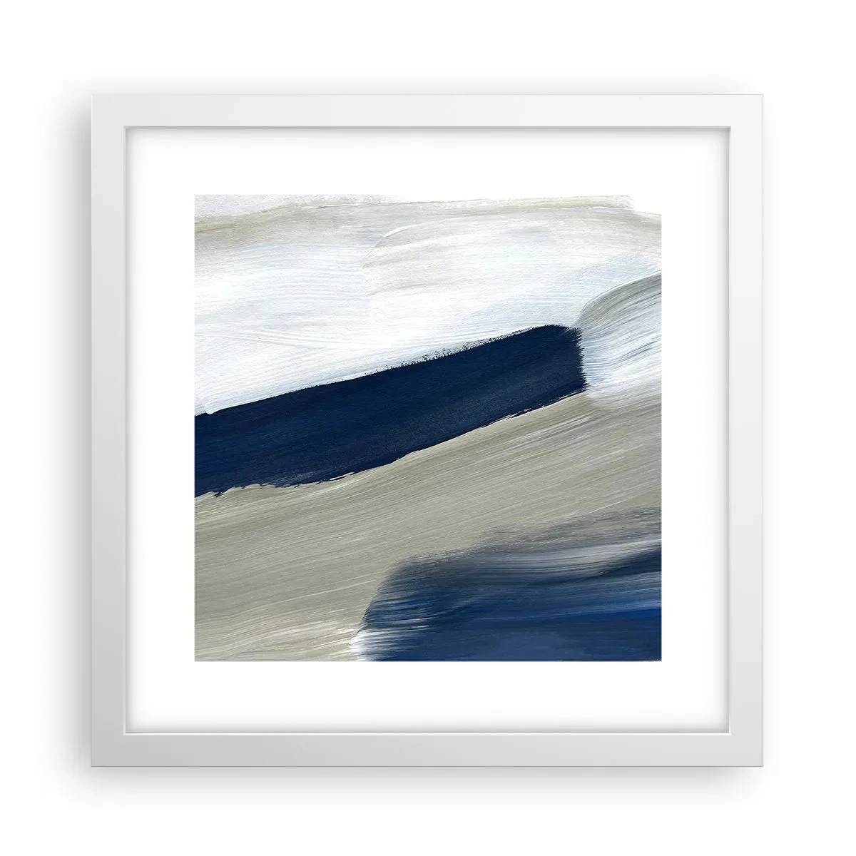 Poster in white frmae - Encounter with White - 30x30 cm