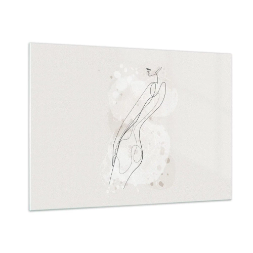 Glass picture - One Look Will Not Be Enough - 100x70 cm