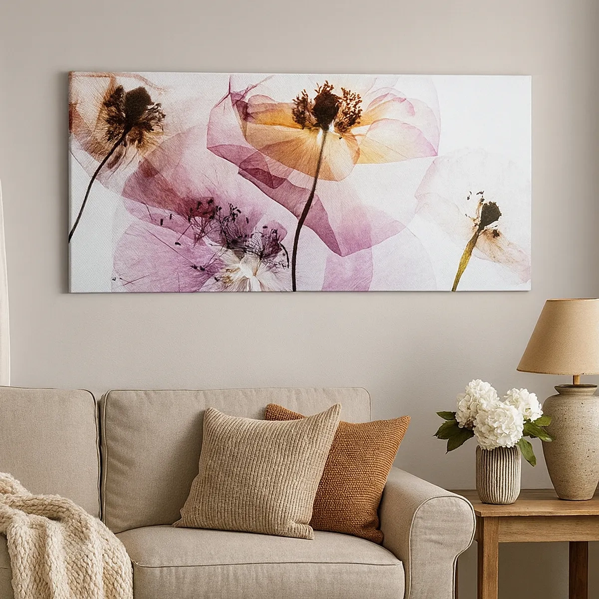 Canvas picture - Flower Body Slide - 30x30 cm