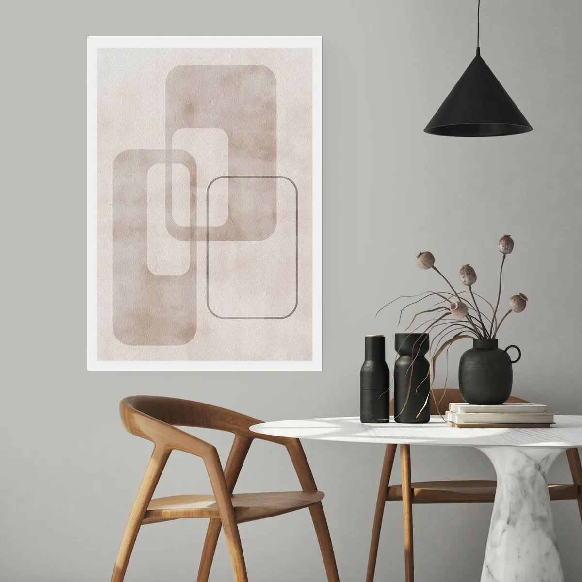 Poster - Geometrical Grout - 70x100 cm