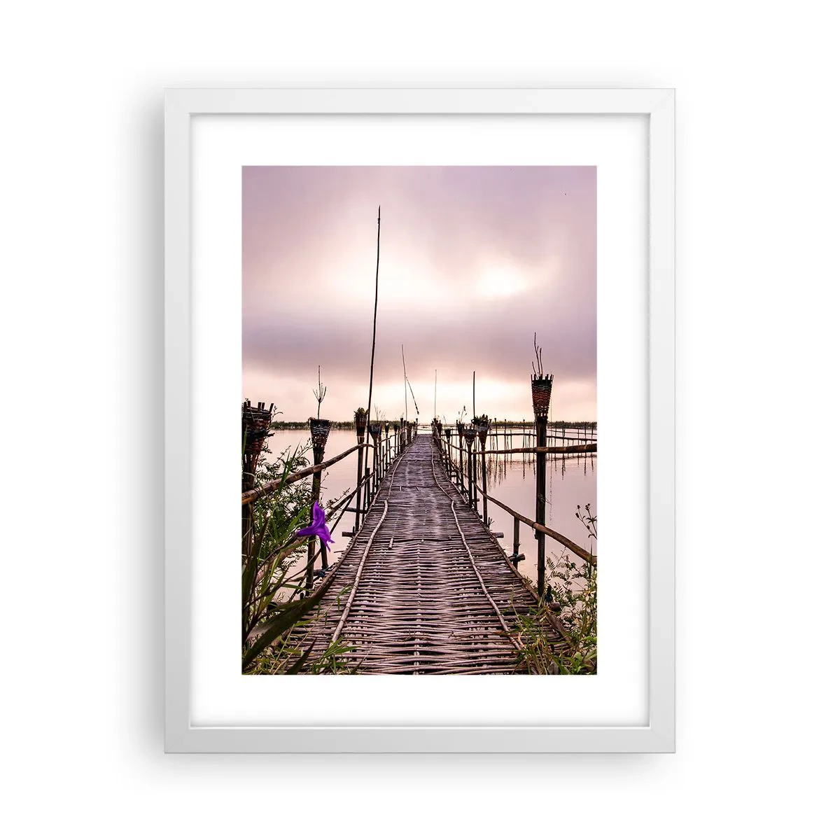 Poster in white frmae - Peace and Quiet of Asia - 30x40 cm