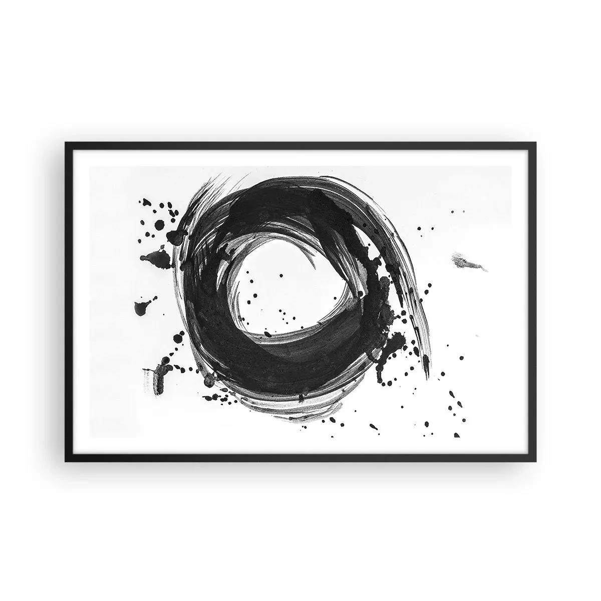 Poster in black frame - Whirl of Creation - 91x61 cm