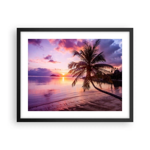 Poster in black frame - Bliss up to the Horizon - 50x40 cm