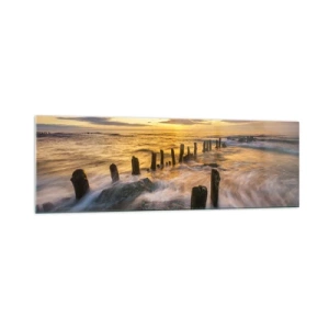 Glass picture - Raw Beauty of the Baltic Sea - 160x50 cm