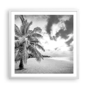 Poster in white frmae - When You Miss Loneliness… - 60x60 cm