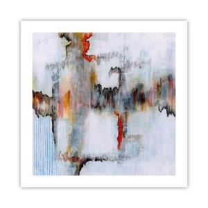 Poster - With a Stick on Water - 50x50 cm