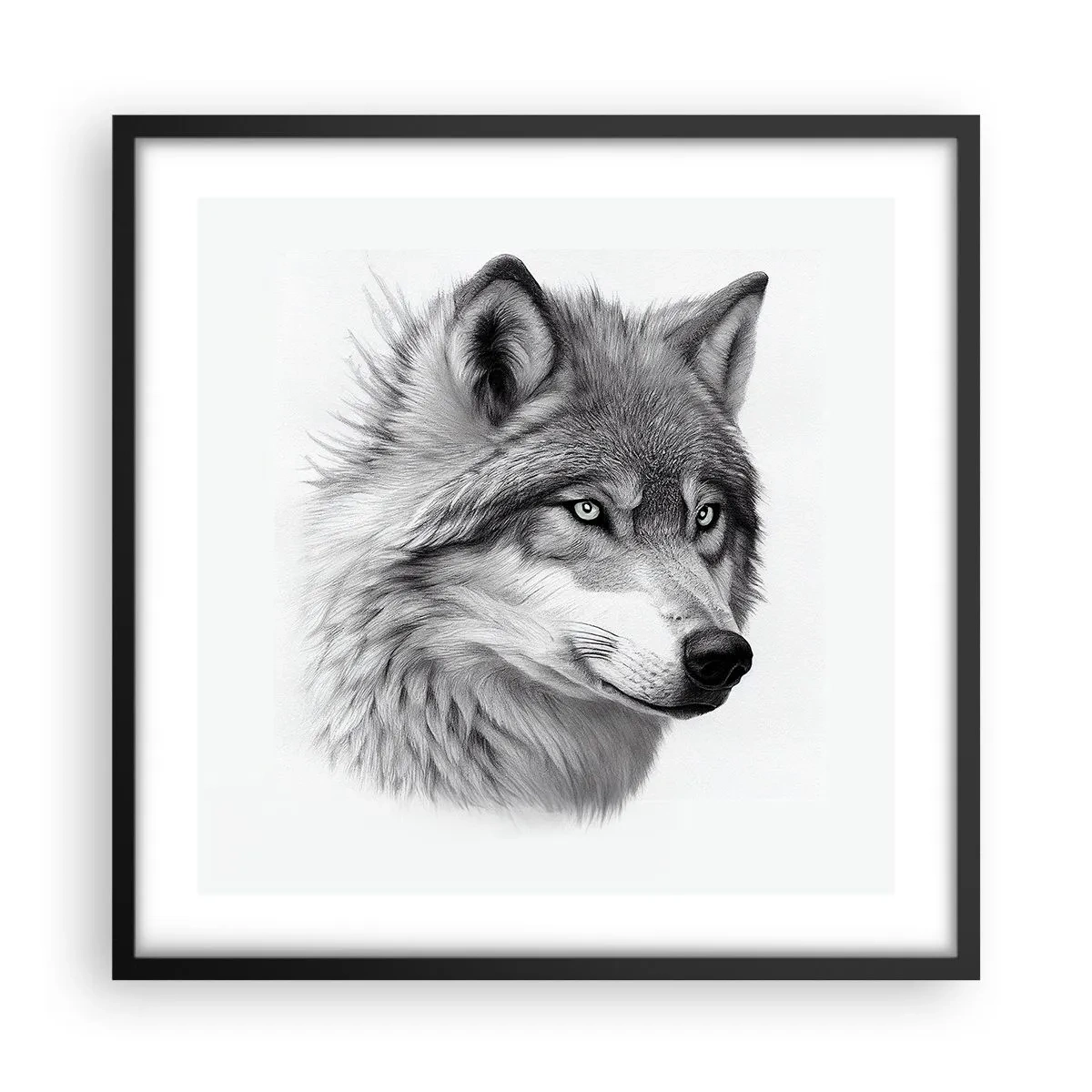 Poster in black frame - Alpha - Without a Doubt - 50x50 cm