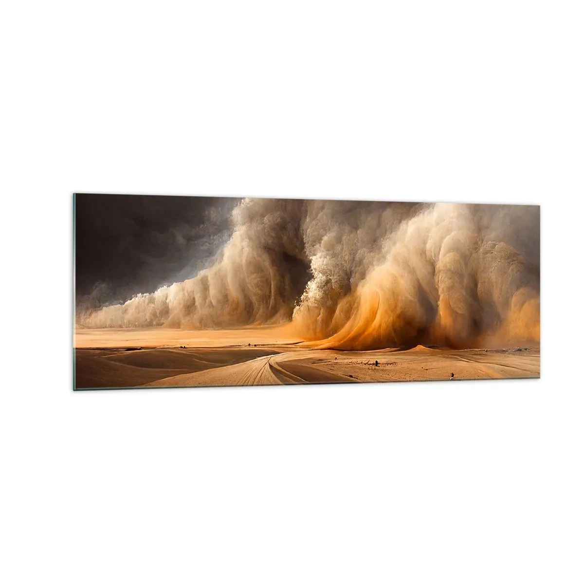 Glass picture - Rage of the Desert - 140x50 cm
