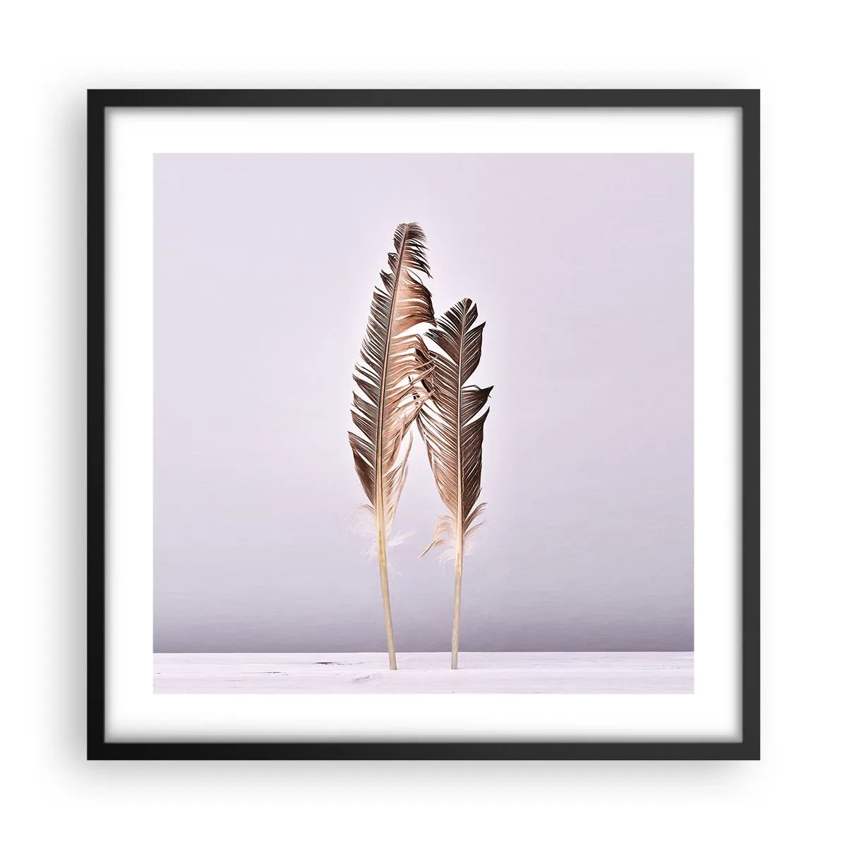 Poster in black frame - Against Nothingness - 50x50 cm