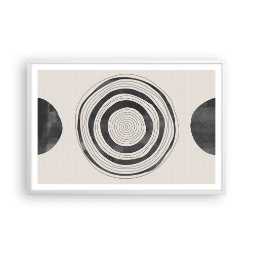 Poster in white frmae - Important What's in Between - 91x61 cm
