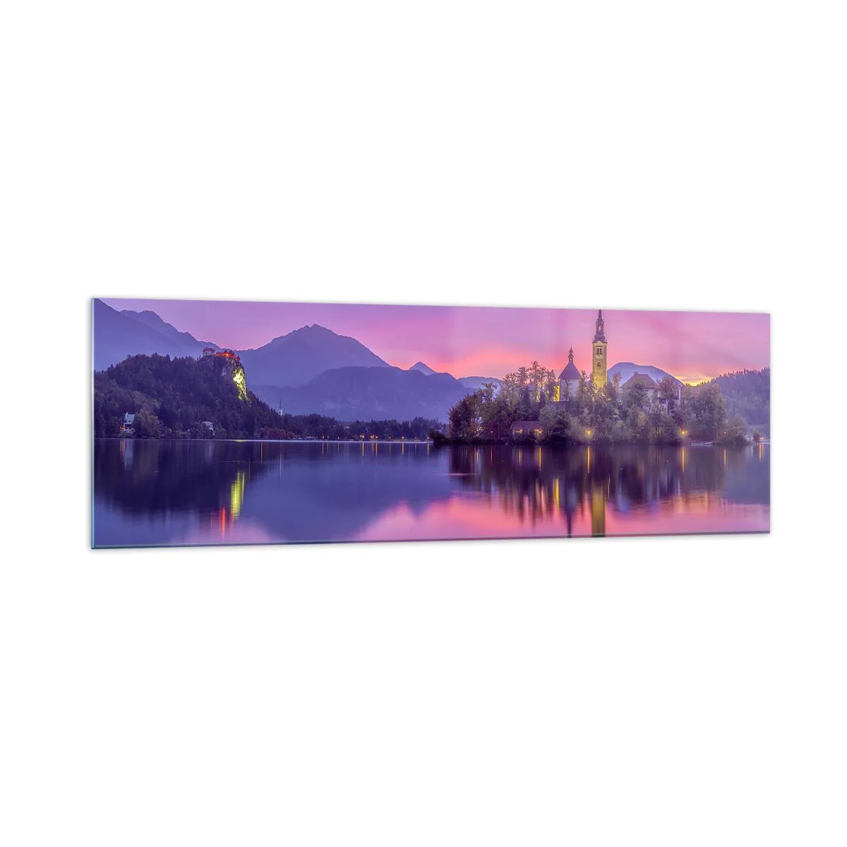 Glass picture - Fairytale Island by Dusk - 160x50 cm