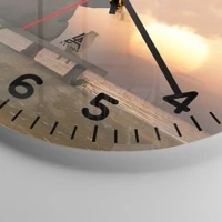 Clock face with numbers