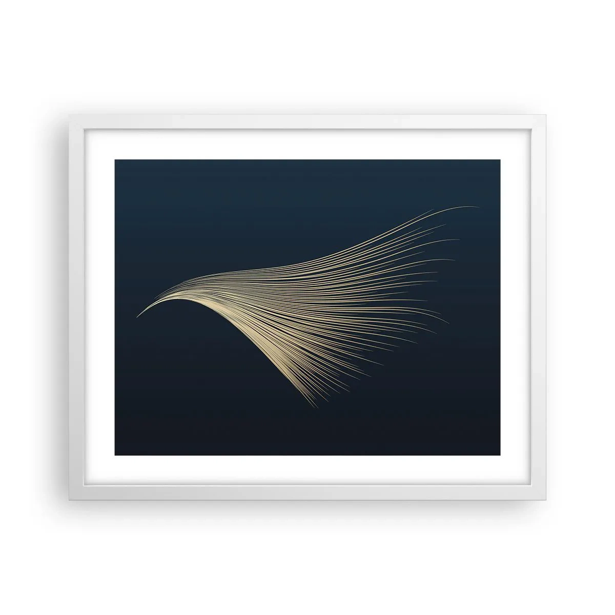 Poster in white frmae - Like Angel's Hair - 50x40 cm