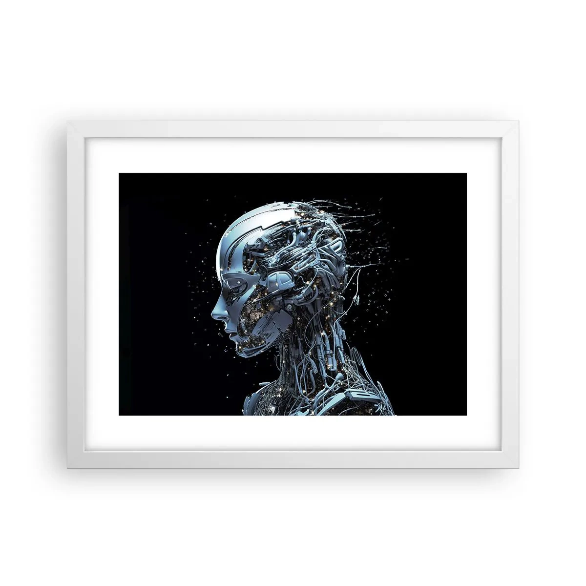 Poster in white frmae - Technology Is a Woman - 40x30 cm