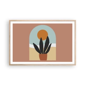 Poster in light oak frame - Small Joys - 91x61 cm