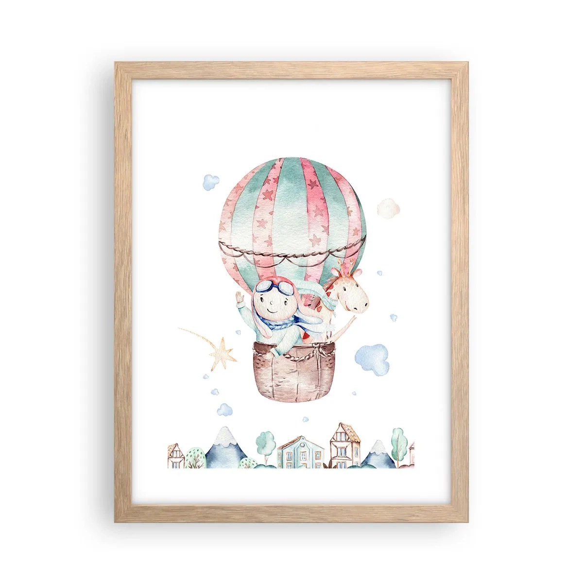 Poster in light oak frame - We Will Be Back Soon! - 30x40 cm